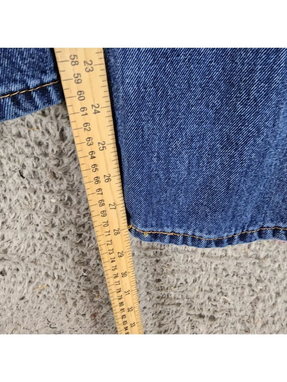 Levis Jeans Mens 42x29 550 Blue Cotton Denim Relaxed Fit Tapered Leg *Read*
